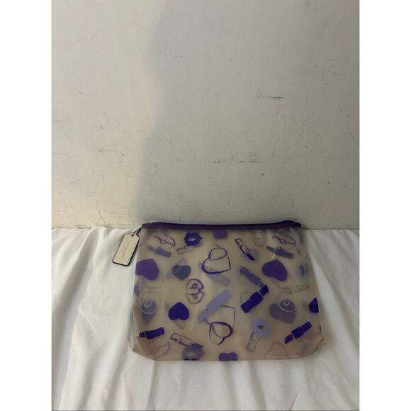 Coach cosmetic zipper bag tassel - Picture 2 of 5